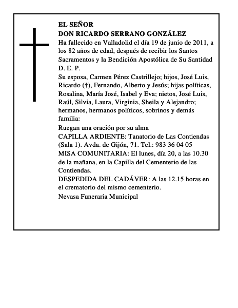 Don Ricardo Serrano González