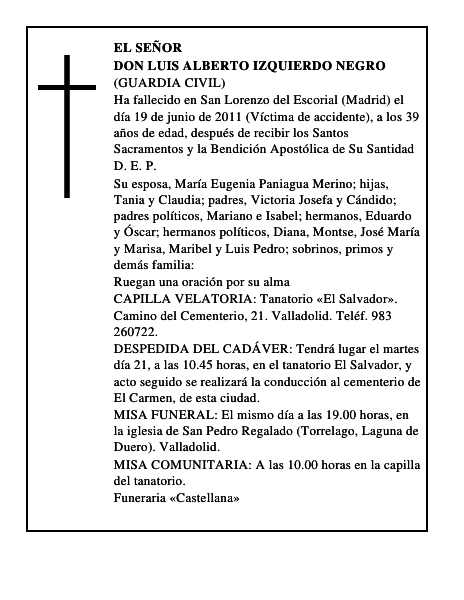 Don Luis Alberto Izquierdo Negro