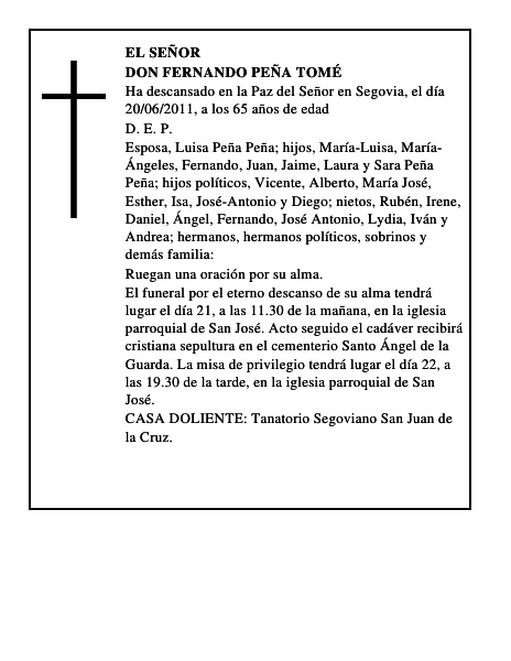 Don Fernando Peña Tomé