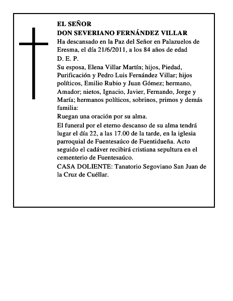 Don Severiano Fernández Villar