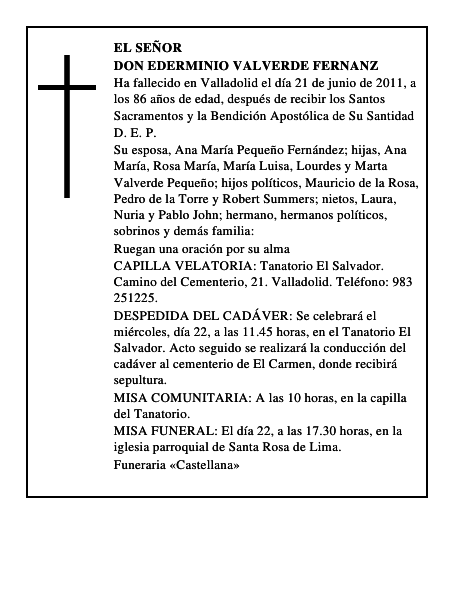 Don Ederminio Valverde Fernanz