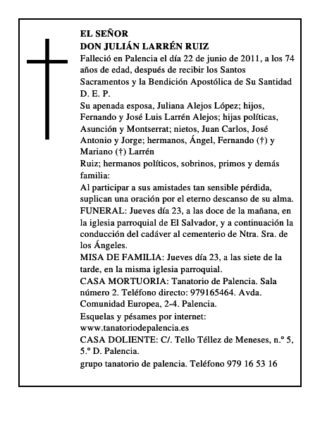 Don Julián Larrén Ruiz