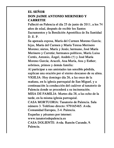 Don Jaime Antonio Merinero y Carretie