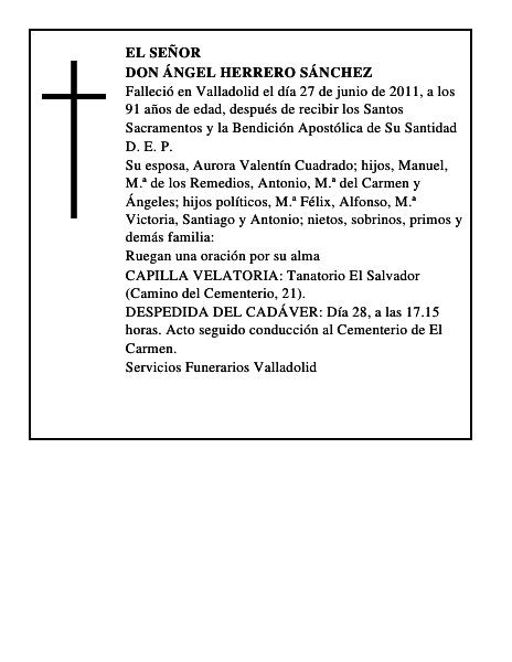 Don Ángel Herrero Sánchez