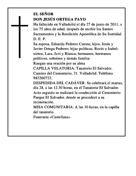 Don Jesús Ortega Payo