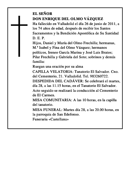Don Enrique del Olmo Vázquez