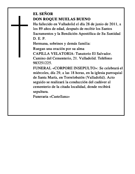 Don Roque Muelas Bueno
