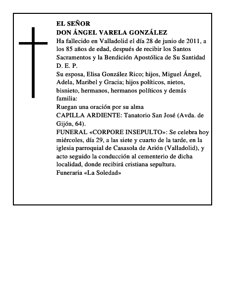 Don Ángel Varela González
