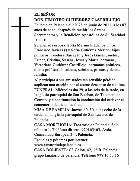 Don Timoteo Gutiérrez Castrillejo