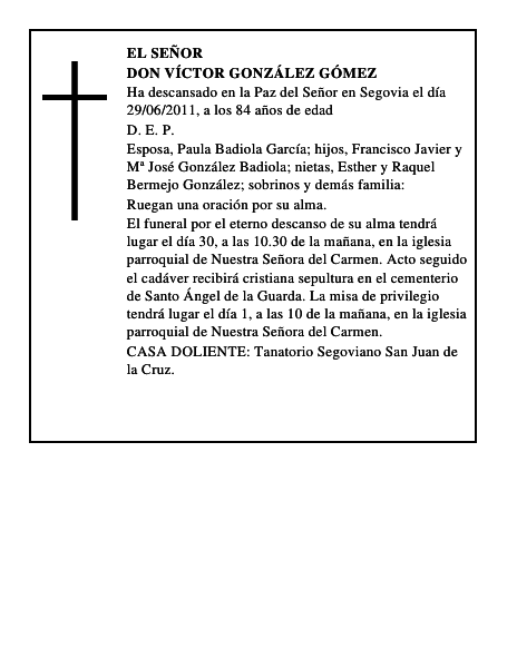 Don Víctor González Gómez