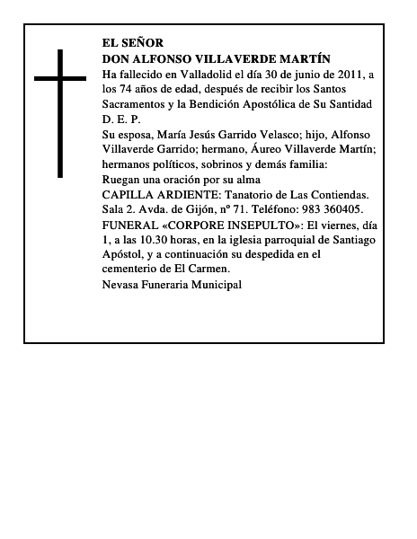 Don Alfonso Villaverde Martín