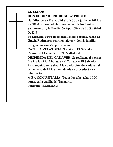 Don Eugenio Rodríguez Prieto