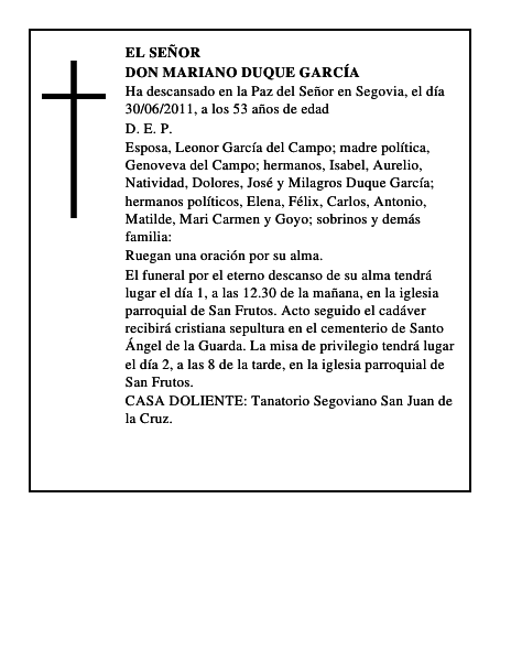 Don Mariano Duque García