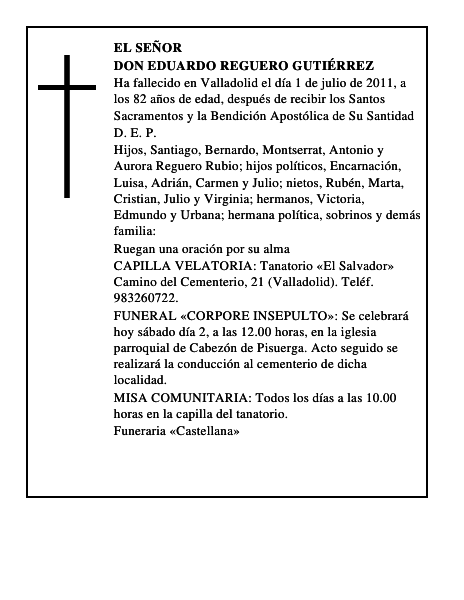 Don Eduardo Reguero Gutiérrez