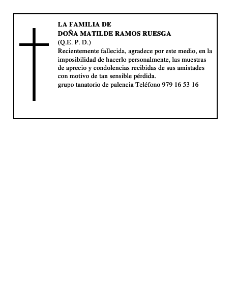 Doña Matilde Ramos Ruesga