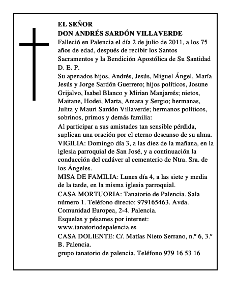 Don Andrés Sardón Villaverde