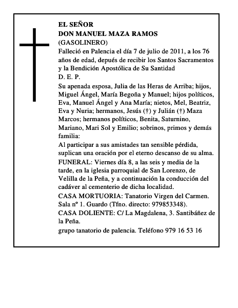 Don Manuel Maza Ramos
