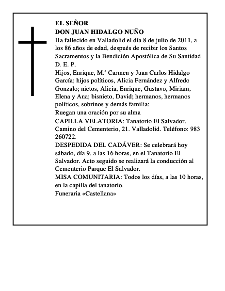 Don Juan Hidalgo Nuño