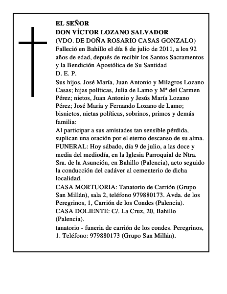 Don Víctor Lozano Salvador