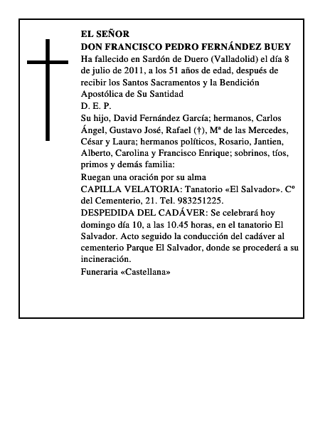 Don Francisco Pedro Fernández Buey