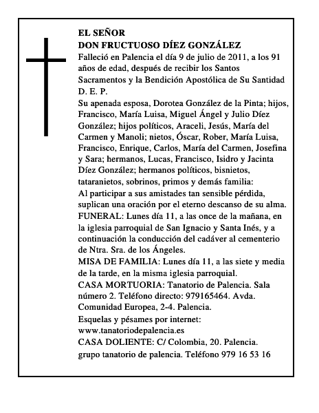 Don Fructuoso Díez González