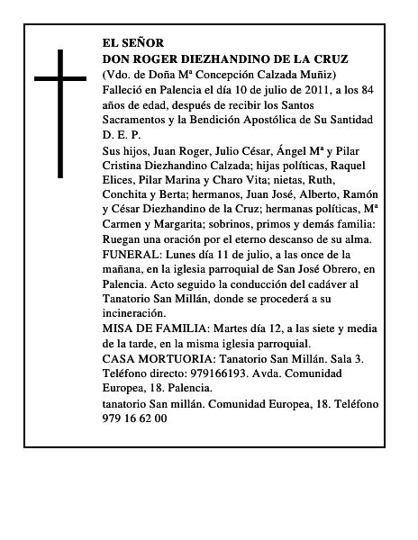 Don Roger Diezhandino de la Cruz