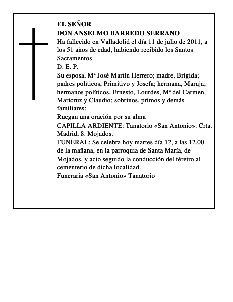 Don Anselmo Barredo Serrano
