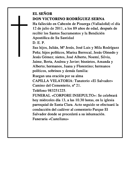 Don Victorino Rodríguez Serna