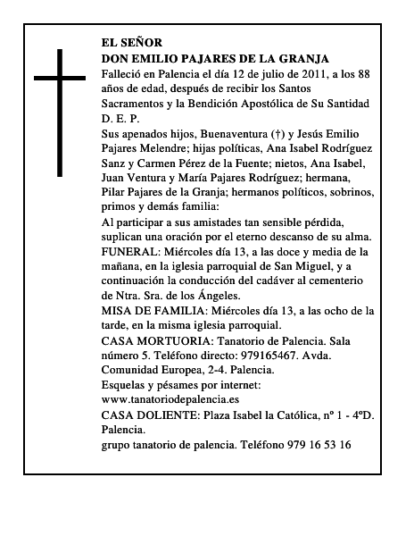 Don Emilio Pajares de la Granja