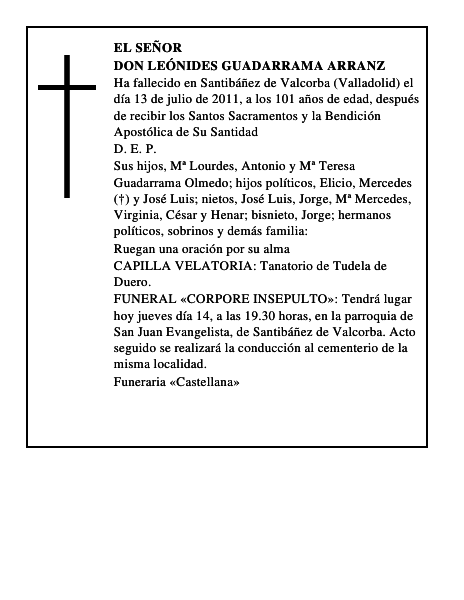 Don Leónides Guadarrama Arranz