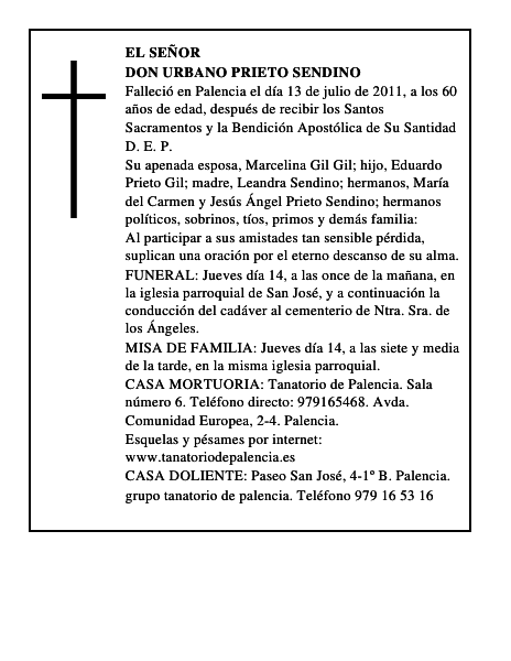 Don Urbano Prieto Sendino