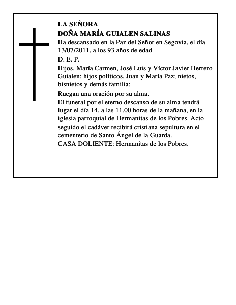Doña María Guialen Salinas