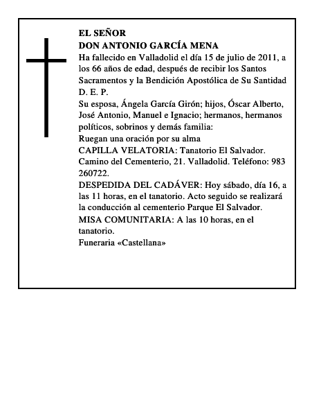 Don Antonio García Mena