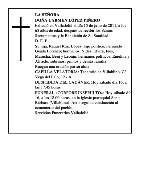 Doña Carmen López Piñero