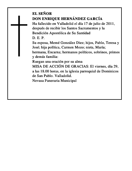 Don Enrique Hernández García