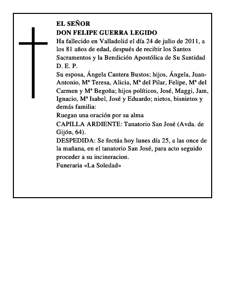 Don Felipe Guerra Legido