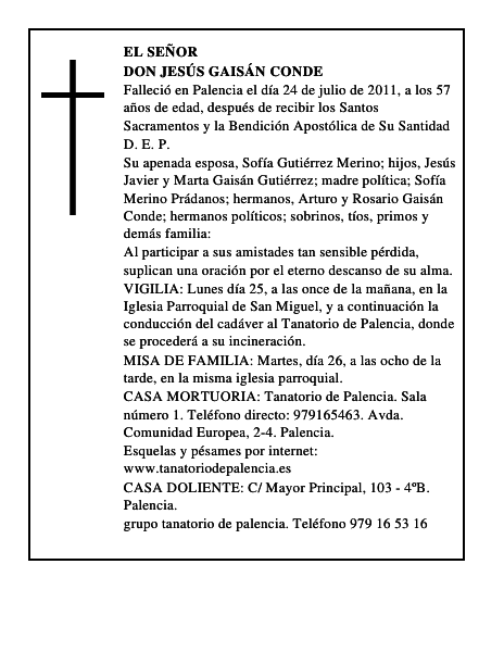 Don Jesús Gaisán Conde