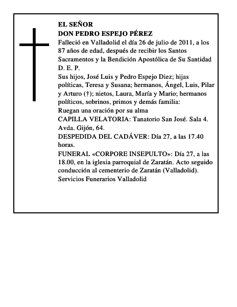 Don Pedro Espejo Pérez