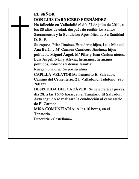 Don Luis Carnicero Fernández