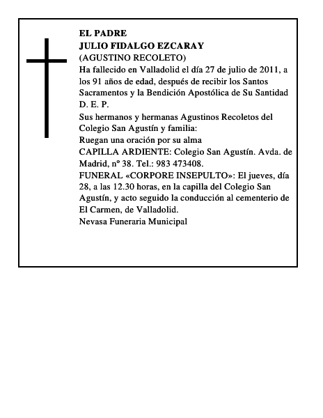 Julio Fidalgo Ezcaray
