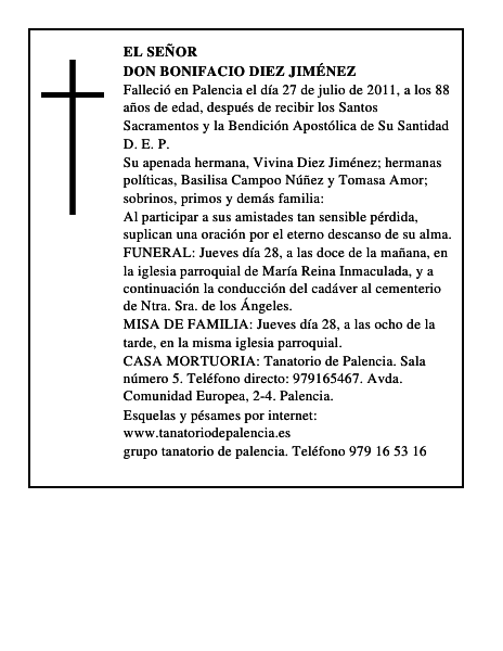 Don Bonifacio Diez Jiménez