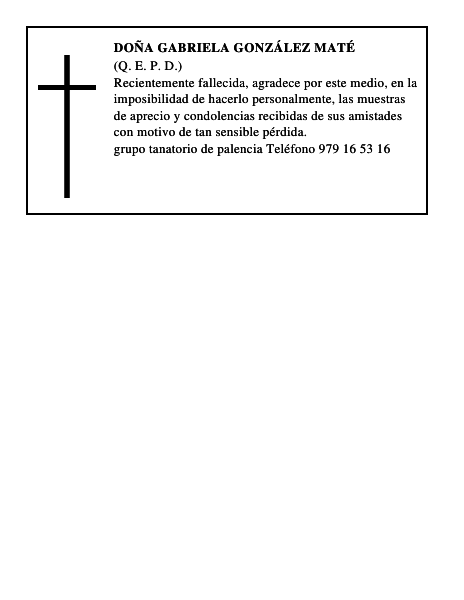 Doña Gabriela González Maté