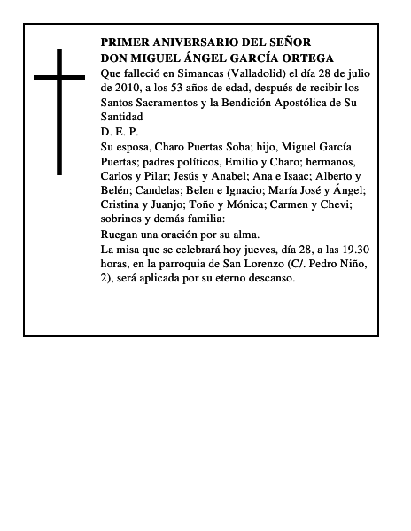 Don Miguel Ángel García Ortega