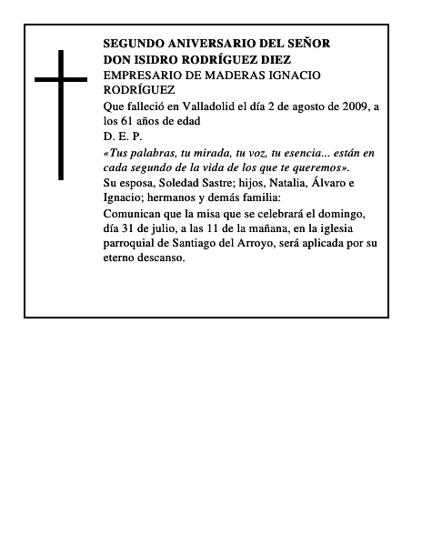Don Isidro Rodríguez Diez