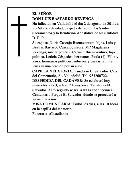 Don Luis Bastardo Revenga