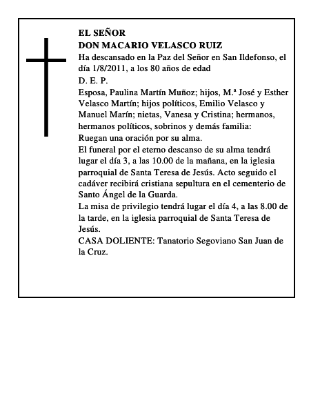 Don Macario Velasco Ruiz