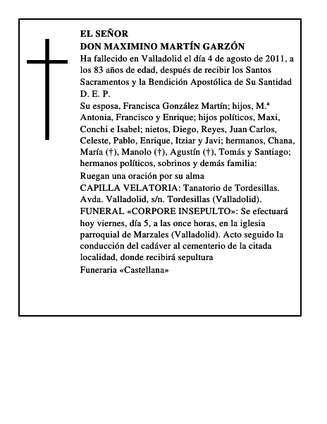 Don Maximino Martín Garzón