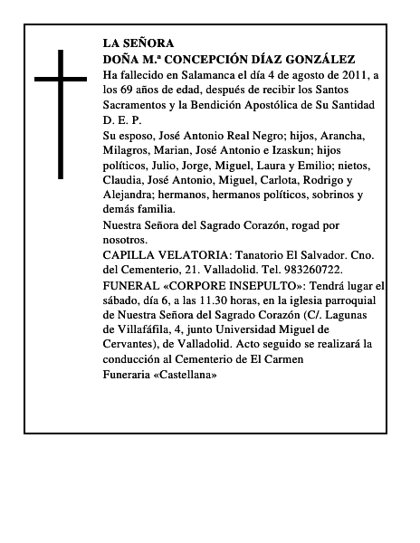 Doña M.ª Concepción Díaz González