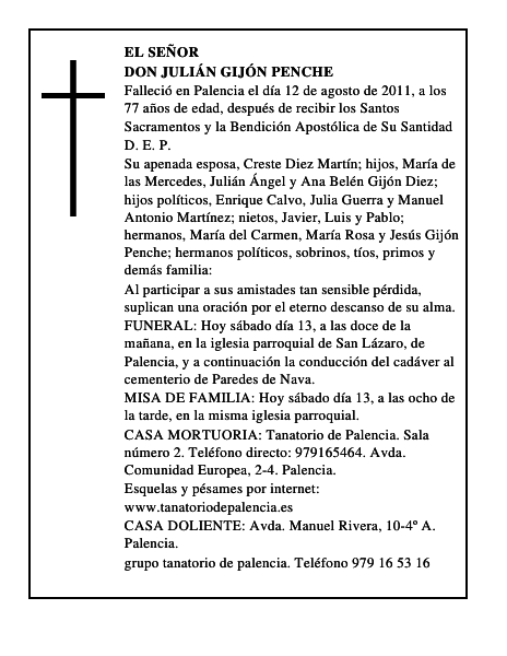 Don Julián Gijón Penche