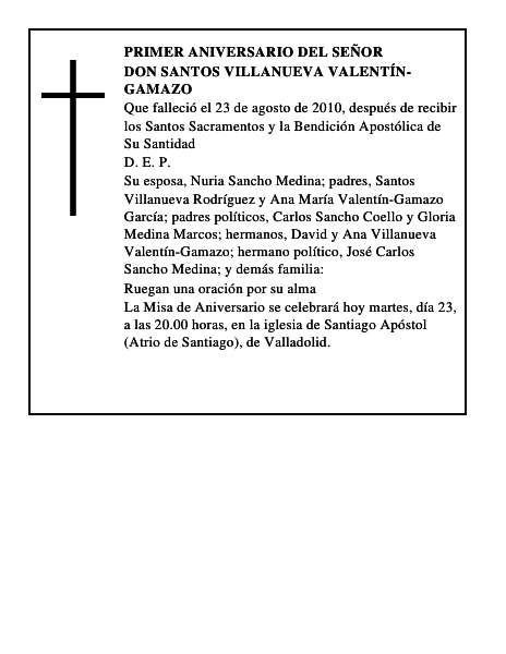 Don Santos Villanueva Valentín-Gamazo